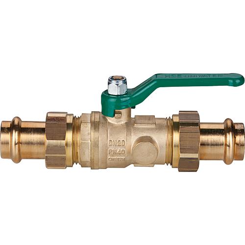 UNIWATER system ball valve, press x press, steel lever Standard 1