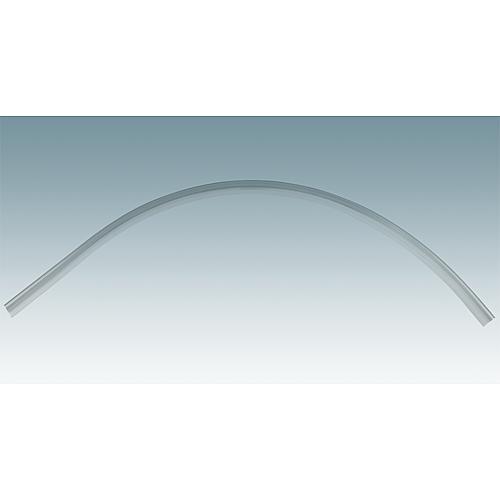Wasserabweisprofil B mit Steg für den unteren Wannenanschluss, 1/4 Kreis (gebogen) Standard 3