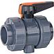 PVC U glue fitting Ball valve 20 mm double-sided adhesive joint