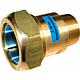 Junction piece with ET, model MAS, brass clamp connector for steel pipe DN 15 (1/2“) to DN 50 (2“), hot-water resistant Standard 1