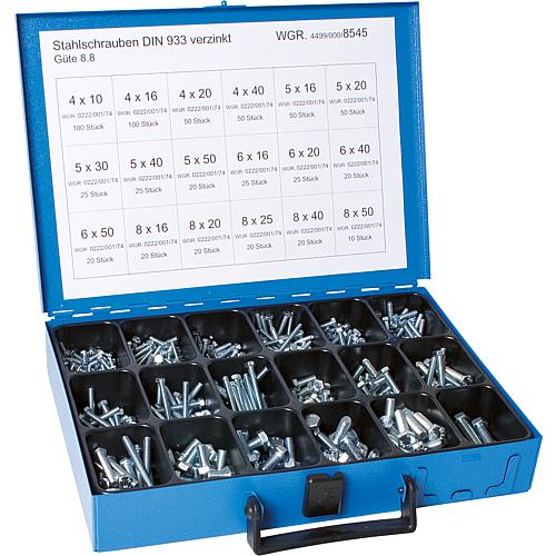 Hex screw set DIN 933, galvanised Standard 1