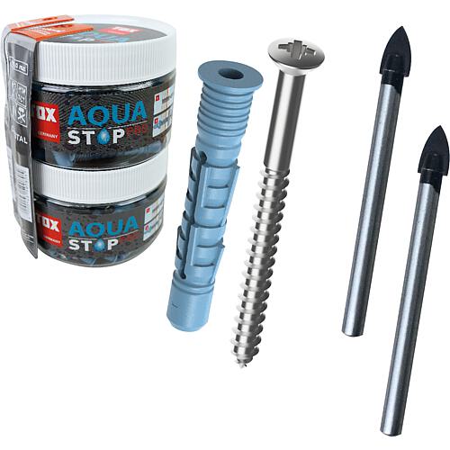 All-purpose plugs Aqua Stop Pro + FREE glass/ceramic drill bits Standard 1