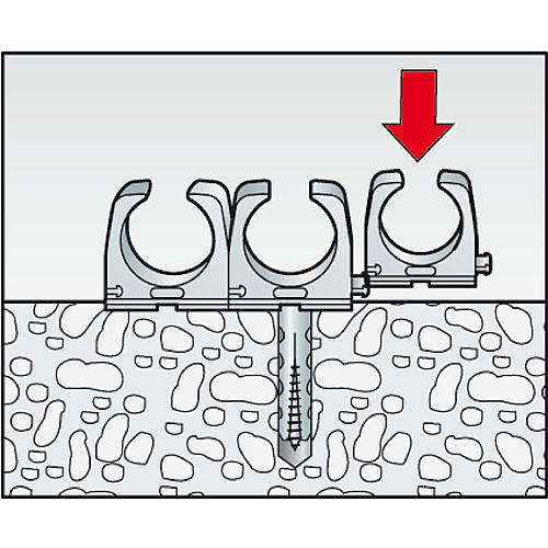 Pipe clip Anwendung 1