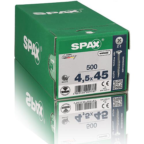 SPAX® universal screw, thread ø d1: 4.5 mm, head ø: 8.8 mm, standard packaging, blade size: PZ 2