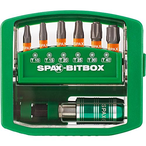 SPAX®-BITBox T-Star plus T10-40, Bits + Bithalter, 7-teilig Anwendung 2