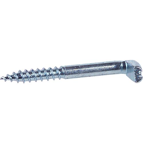 Screw hook with slotted and wooden thread Standard 1