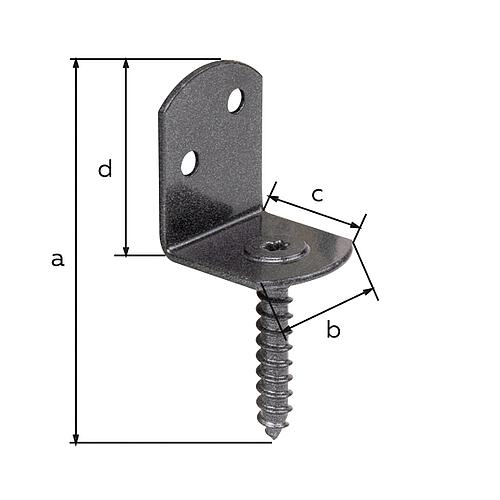 Flechtzaunhalter L-Form Anwendung 1