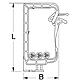 SHA multi-cable support for plug and screw fixing Anwendung 4