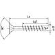 SPAX® Universalschraube, Gewinde-ø d1: 3,5 mm, Kopf-ø: 7,0 mm, Standardverpackung Standard 3