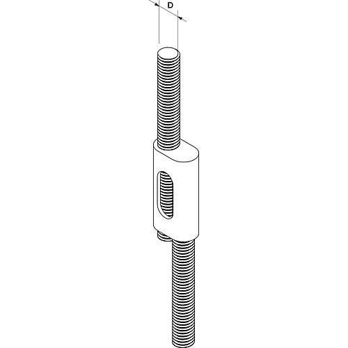 Parallelverbinder, Zinkdruckguss M8 Anwendung 2