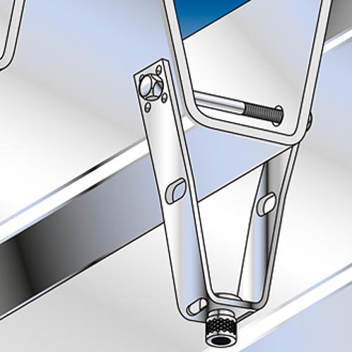 Trapezoidal hanger TZ H, galvanised steel