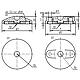 Embase plastique pour pied articulé forme B  Piktogramm 1