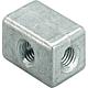 Mounting cubes, M8, galvanised cast iron Standard 1