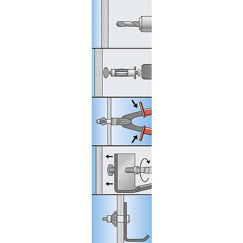 Pliers for metal cavity plug HM Anwendung 1