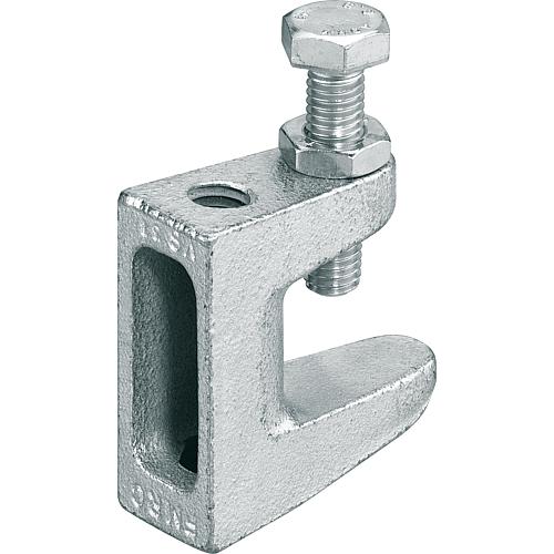 fischer carrier clamp, galvanised malleable cast iron