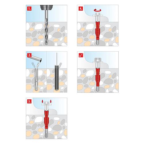 Fixation WC sur pied Toilet Plus blanc / chrome