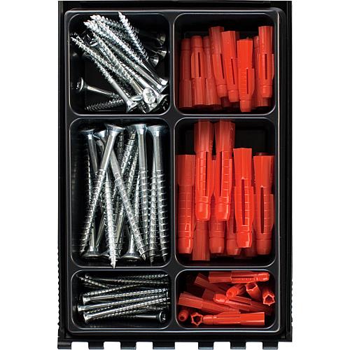 Assortment box of all-purpose plugs TRI including screws, 132-piece Anwendung 3