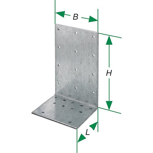 Équerre de fixation, galvanisée à chaud, type SXAJ Anwendung 1