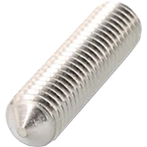 Threaded pin hexagonal socket with point, stainless steel A4