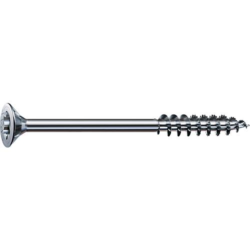 SPAX® wood screw, thread ø d1: 10.0 mm, head ø: 18.6 mm, standard packaging, 4CUT milling cutter