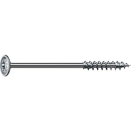 SPAX® wood screw, thread ø d1: 6.0 mm, head ø: 13.6 mm, standard packaging, 4CUT milling cutter