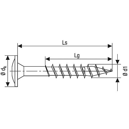 SPAX® Holzbauschraube, Gewinde-ø d1: 6,0 mm, Kopf-ø: 13,6 mm, Standardverpackung Anwendung 2