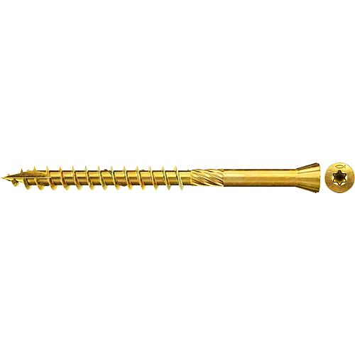 Fischer, floorboard screws, thread ø d1: 3.5 mm, head ø: 6.0 mm, Gvz Standard 1