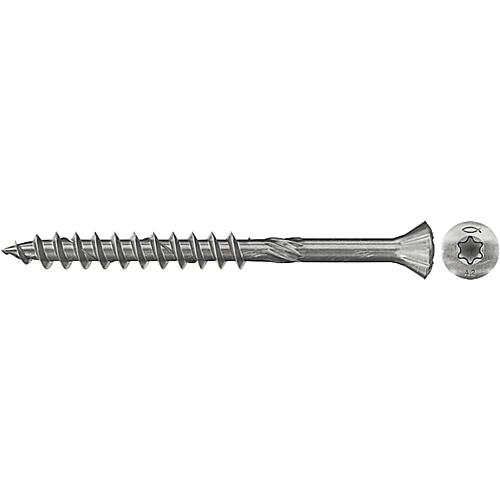 Fischer, wood facade screws, thread ø d1: 4.5 mm, head ø: 6.9 mm, stainless steel A2 Standard