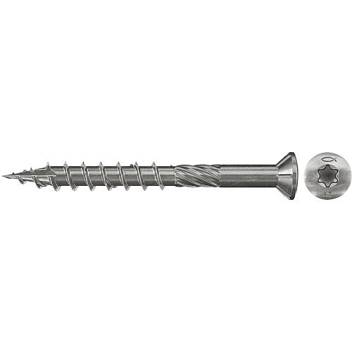 Fischer, decking screws, thread ø d1: 5.0 mm, head ø: 7.5 mm, stainless steel A2 Standard 1