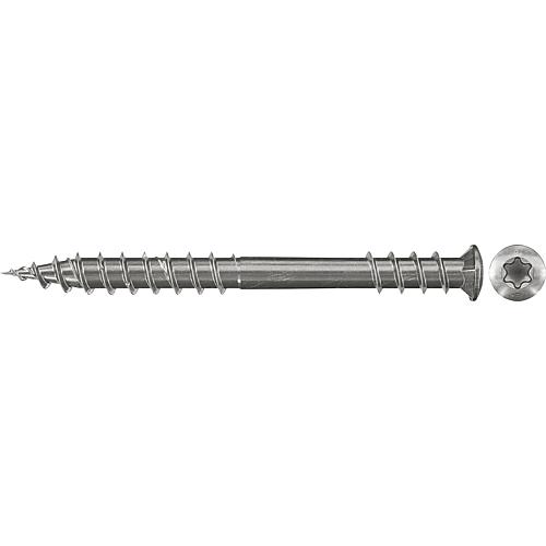 Fischer, decking screws, thread ø d1: 5.5 mm, head ø: 7.5 mm, stainless steel A2 Standard 1