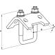 Clamp support, galvanised, suitable for mounting rail MS Standard 3