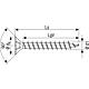 SPAX® Universalschraube, Gewinde-ø d1: 3,0 mm, Kopf-ø: 7,0 mm, Kleinverpackung Standard 3