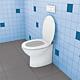 Floor-standing WC attachment Toilet Plus white / chrome