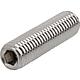 Threaded pin hexagonal socket with point, stainless steel A2