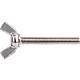 Butterfly screw, stainless steel A2, full thread, thread ø: 6 mm Standard 1