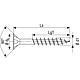 SPAX® Holzbauschraube, Gewinde-ø d1: 8,0 mm, Kopf-ø: 15,1 mm, Standardverpackung, 4CUT-Fräser Anwendung 2