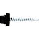 Facade screw MFI Twistec® Colorhead 4.8 X 20 RAL 9005 PU: 100 with socket wrench 451M8P
