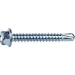 Hexagonal head drilling screws, stainless steel A2