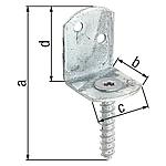 Flechtzaunhalter L-Form