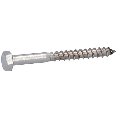 Hexagonal wood screws, ø 10 mm, DIN 577, stainless steel A4 Standard 1