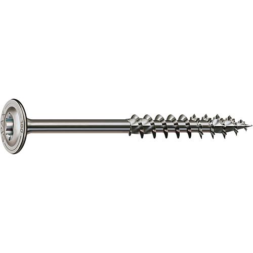 SPAX® wood screw, thread ø d1: 8.0 mm, head ø: 20.0 mm, standard packaging, 4CUT milling cutter Standard 1