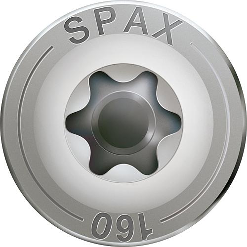 SPAX® wood screw, thread ø d1: 8.0 mm, head ø: 20.0 mm, standard packaging, 4CUT milling cutter Standard 2