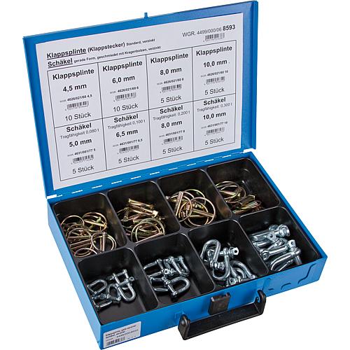 Folding spindles/shackle set Standard 1