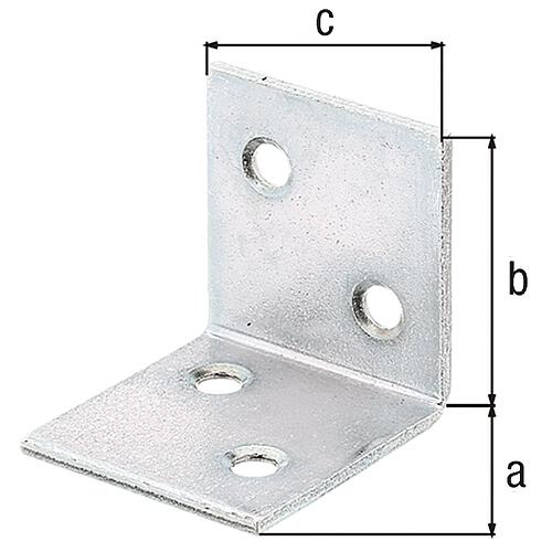 Wide bracket, electrogalvanised