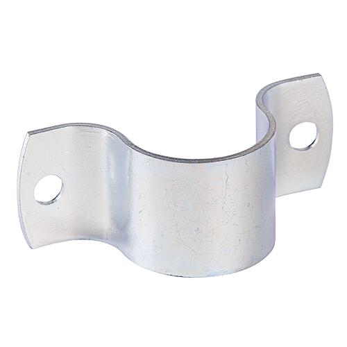Pipe clamp for ø 42.4 mm and 1 2/3”, 20 mm wide, yellow galvanised