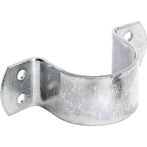 Pipe clamp for Ø 57.0 mm and 2 1/4”, 40 mm wide, galvanised, thick-film passivated