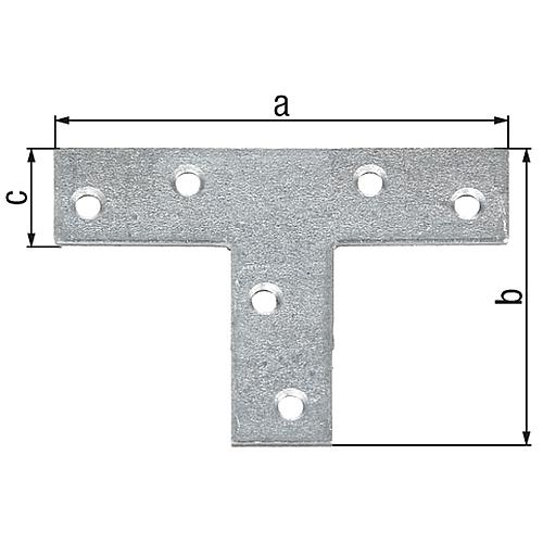 Flachverbinder T-Form Standard 1