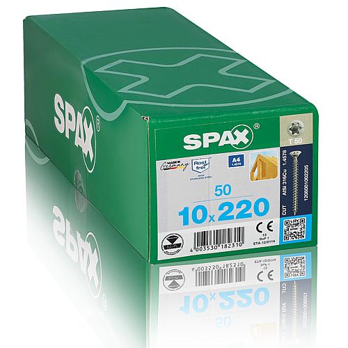 SPAX® wood screw, thread ø d1: 10 mm, head ø: 18.6 mm, standard packaging Anwendung 1
