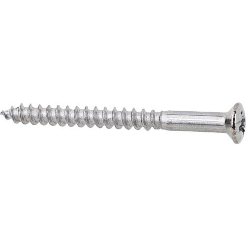 Rounded-head screw, chrome-plated brass Standard 1