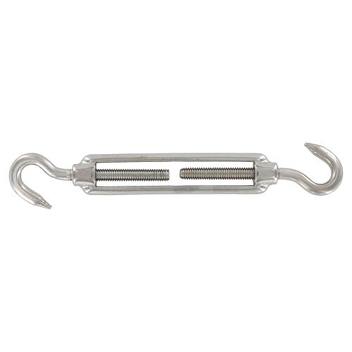 Clamping lock stainless steel A4 with 2 hooks Standard 1